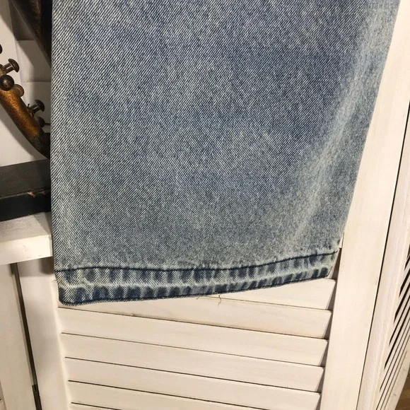 Fashion Nova Y2K Distressed Blue Wide Leg Jeans Plus Size - Picture 7 of 10